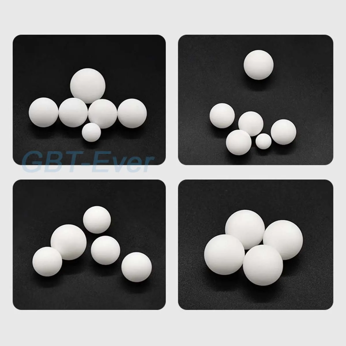 PTFE Balls F4 Ball 3-63mm White Solid Plastic Ball Rolling Beads Electrical Insulation Bearings Sealing Corrosion Resistance
