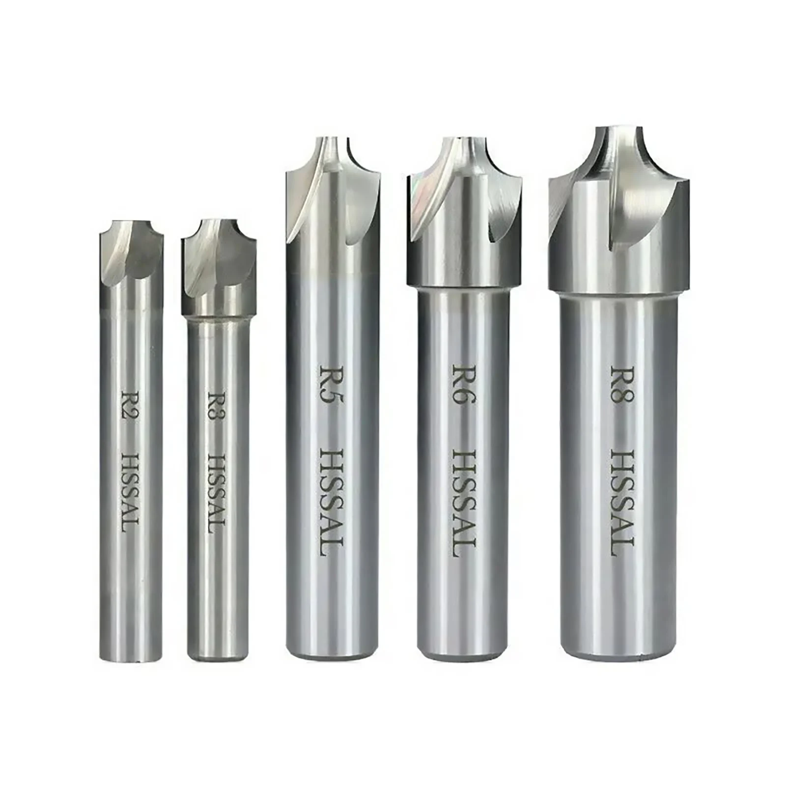 1Pc R2-R10 Radius HSS Corner Rounding End Mill CNC Tools R2 R3 R4 R5 R6 R8 R10 Inner R Milling Cutter Chamfering Router Bit