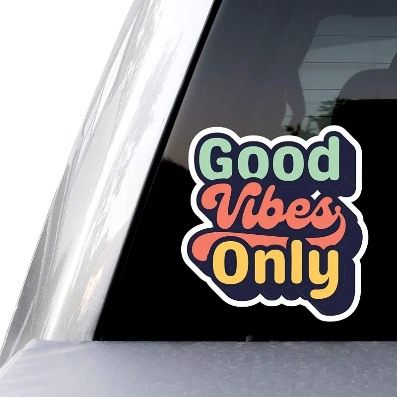 Personality Letter Sentence Bumper Stiker Special Getaran Good Vintage Is Applicable To Cup, Laptop, Car Style Decoration, 10cm