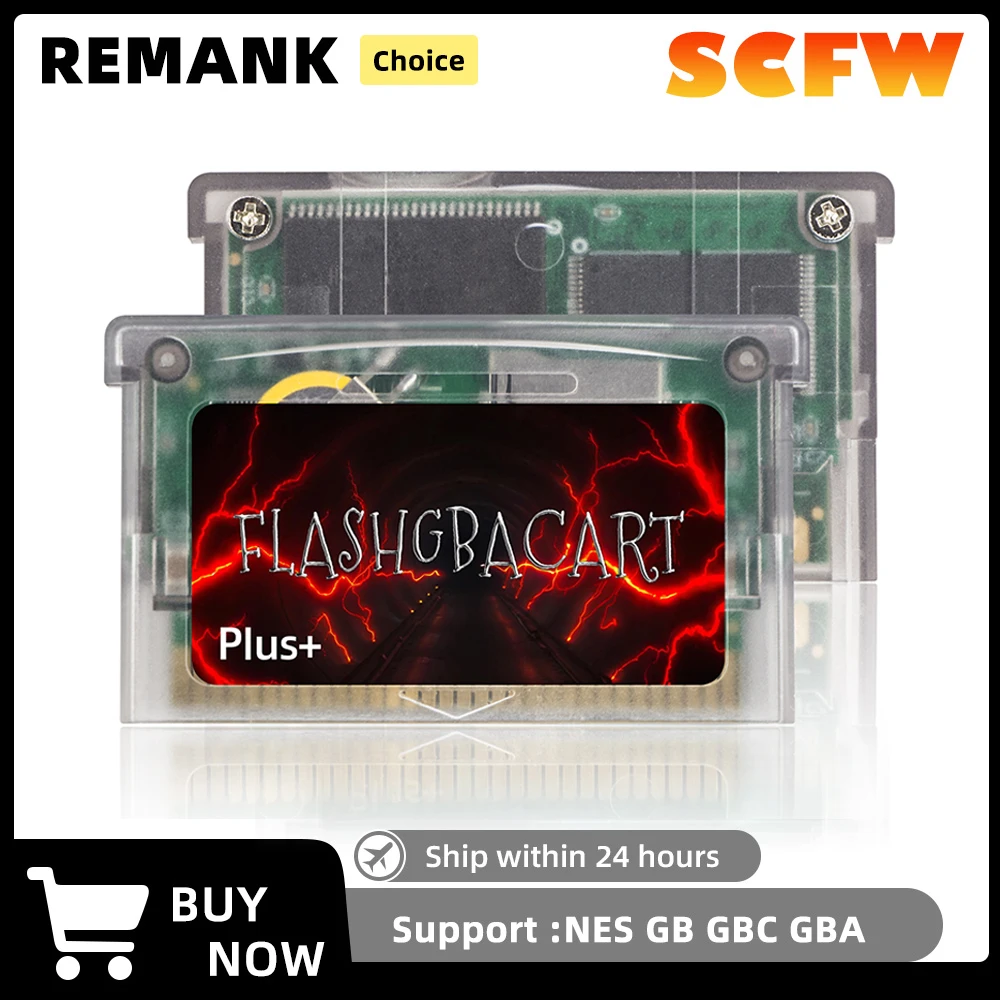 REMANK SCPlus Flash GBA Cartridge FLASHGBACART V1.5 100+Retr