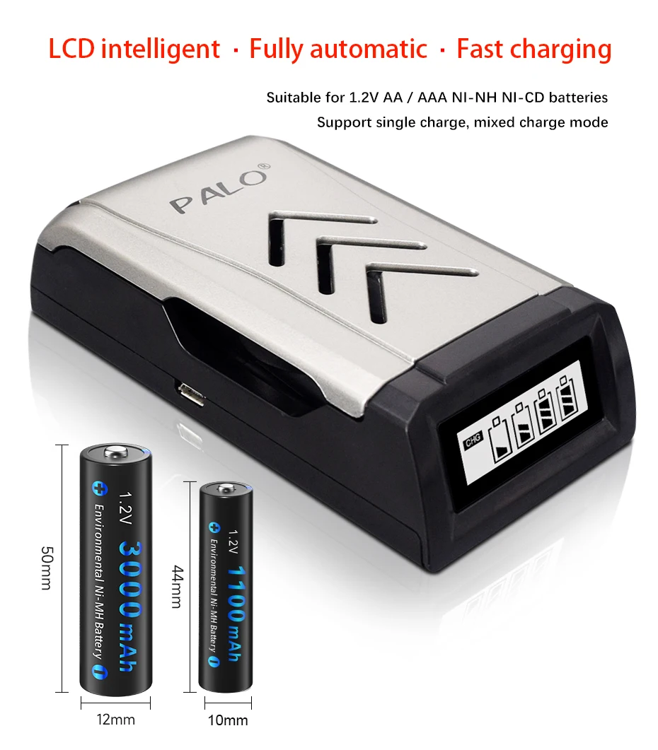 CITYORK 3000mAh 1.2V AA LR6 Rechargeable Batteries+1100mAh 1.2V AAA LR3 Battery NI-MH AA AAA Rechargeable Battery for Camera Toy