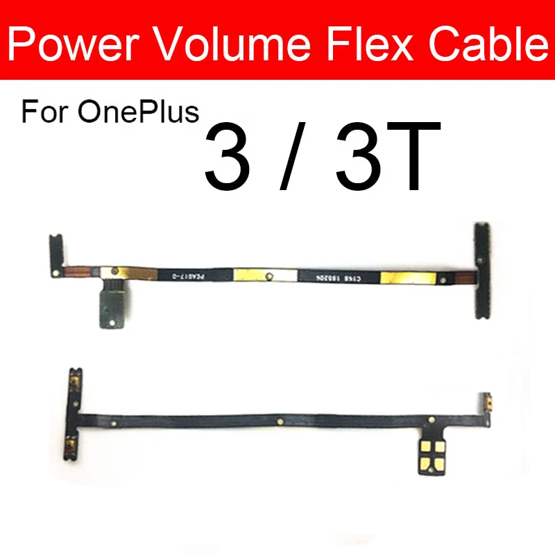 

Power Volume Side Button Flex Cable For OnePlus 1+ 3 3T A3000 A3003 On Off Power Volume Flex Ribbon Cable Replacement Parts