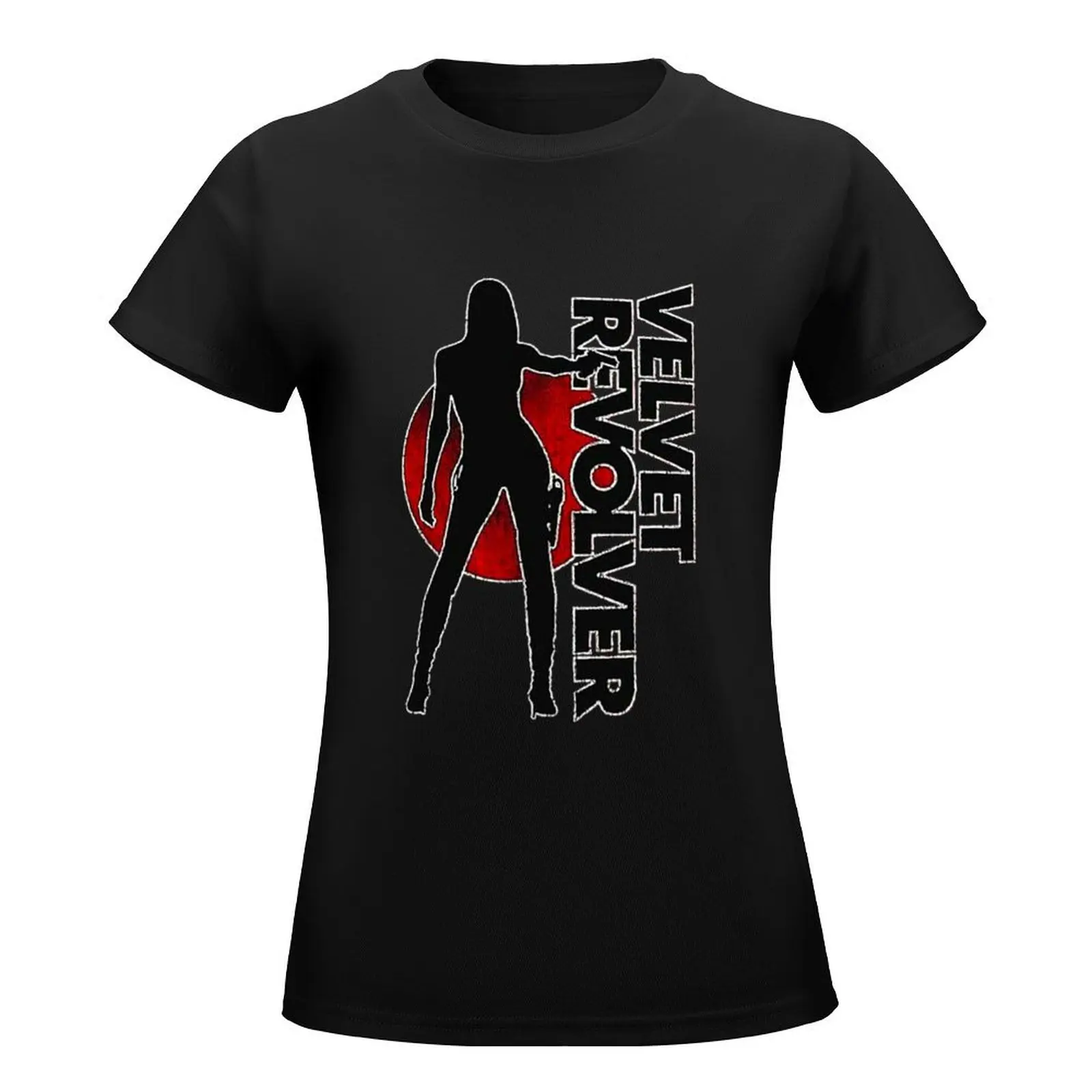 velvet revolver black angel T-Shirt Aesthetic clothing hippie clothes korean Women's clothes