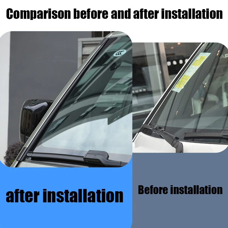 for Land Rover Defender 90 110 130 2020 2021 2022 2023 2024 2025 Front windshield A-pillar sealing strip rubber material