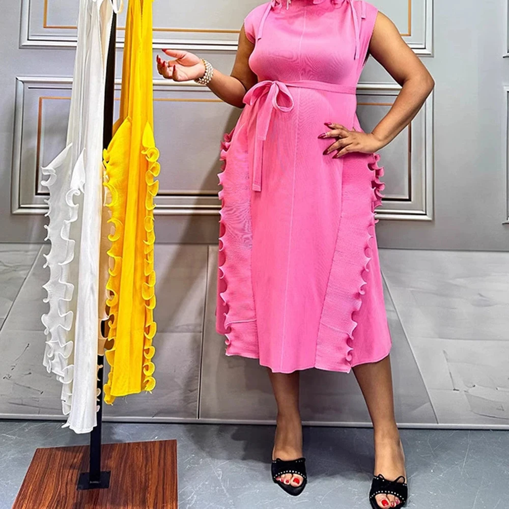 

Plus size dresses, fashionable lace, elegant women's clothing, African foreign trade women's skirts-GZXX1032