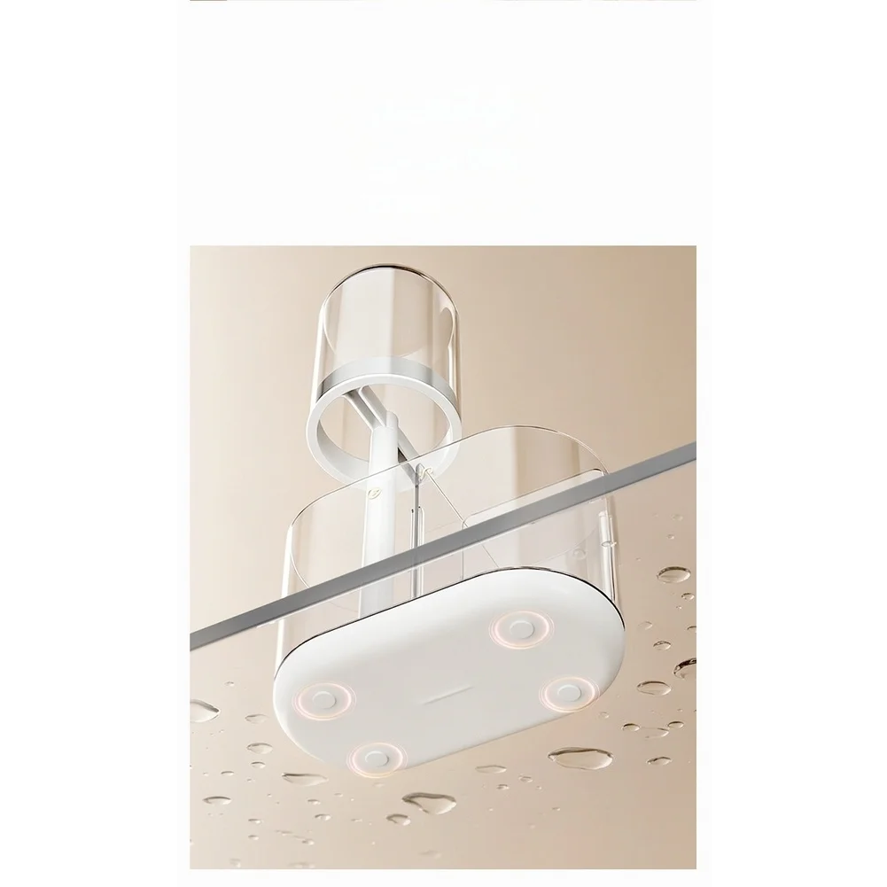Toothbrush Holder with Dustproof Cover Wall Mountable No Drill Design 15 10 28.5cm for Easy Cleaning Maintenance