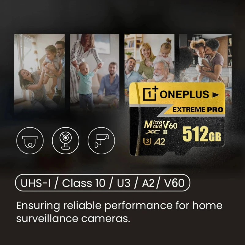 Oneplus High Speed Micro SD Memory Card 2T 512GB 4K Full HD Video Compatible with Phone GoPro Action Camera 128GB 256GB