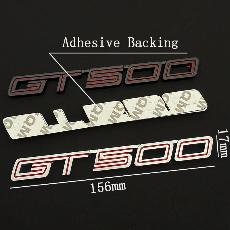 3D Metal Car Sticker GT Rear Trunk Fender Logo Badge Emblem Decals For Ford Mustang Shelby GT GT350 GT500 Parts Accessories