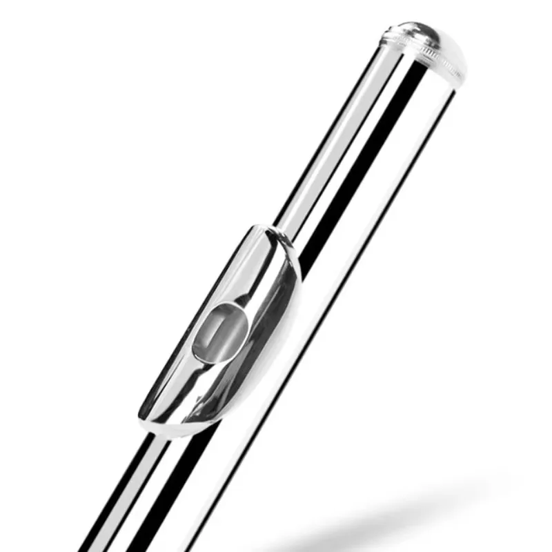 Silver Plated Flute, Woodwind Musical Instrument For Beginner Student Practice Performance