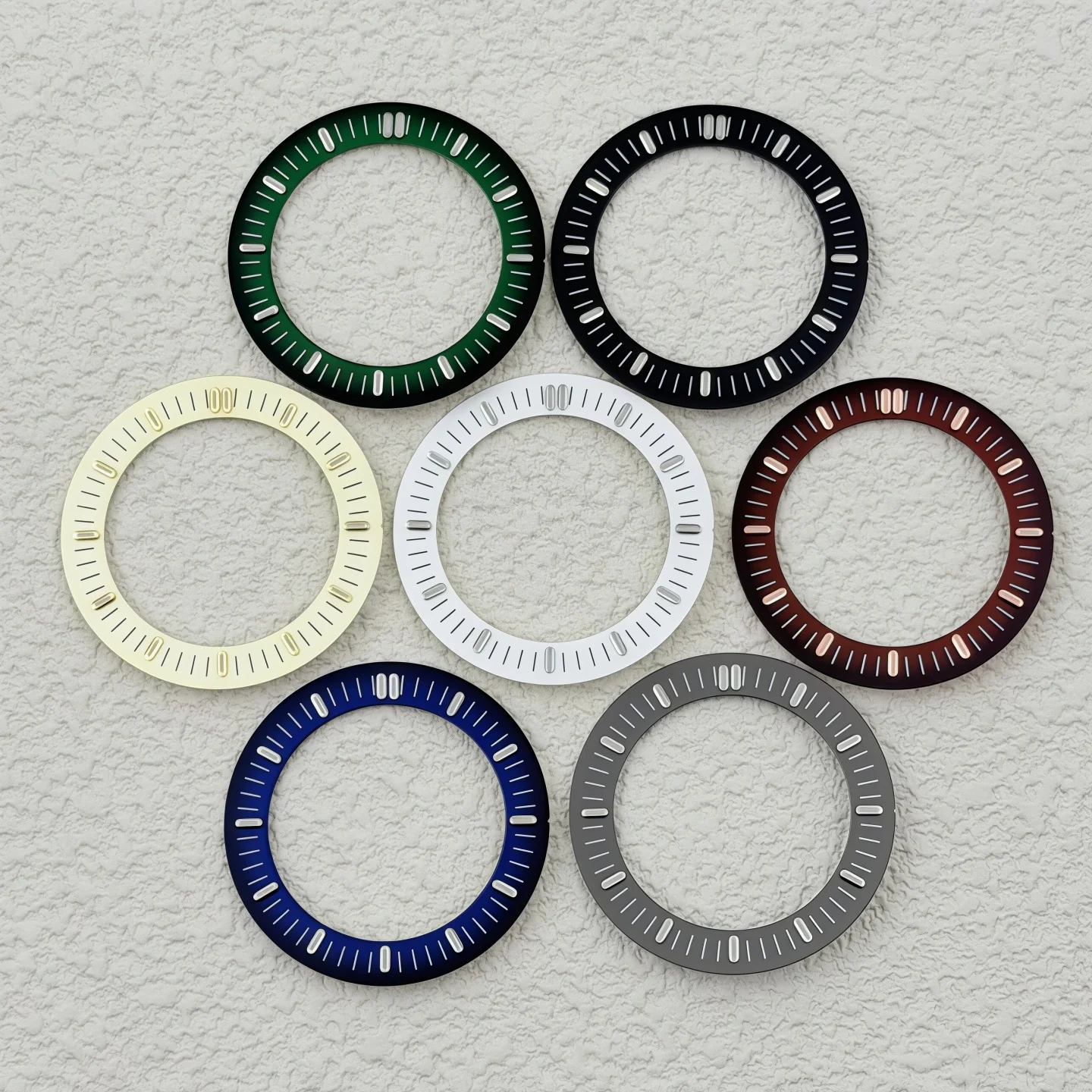 NH70 hollowed-out dial 31.5MM green night-light mechanical watch modification with starry surface watch accessories