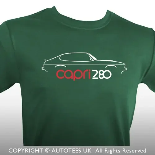Hot Sale 100% cotton America CAPRI MK3 280 BROOKLANDS 80s INSPIRED CAR T-SHIRT Tee shirt