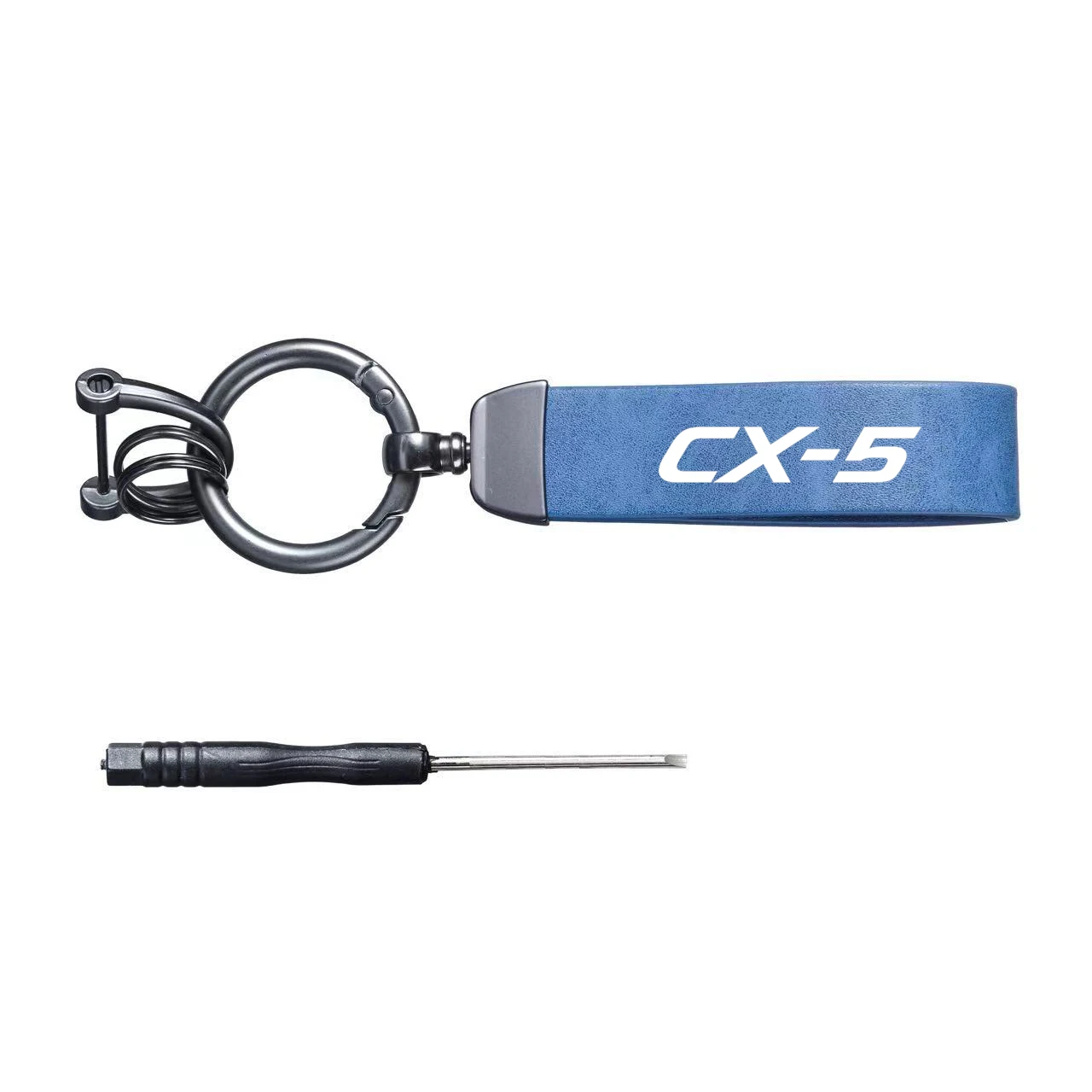 CX-5  style motorcycle carbon fiber leather and luxury suede keychains, horseshoe buckles, and jewelry buckles