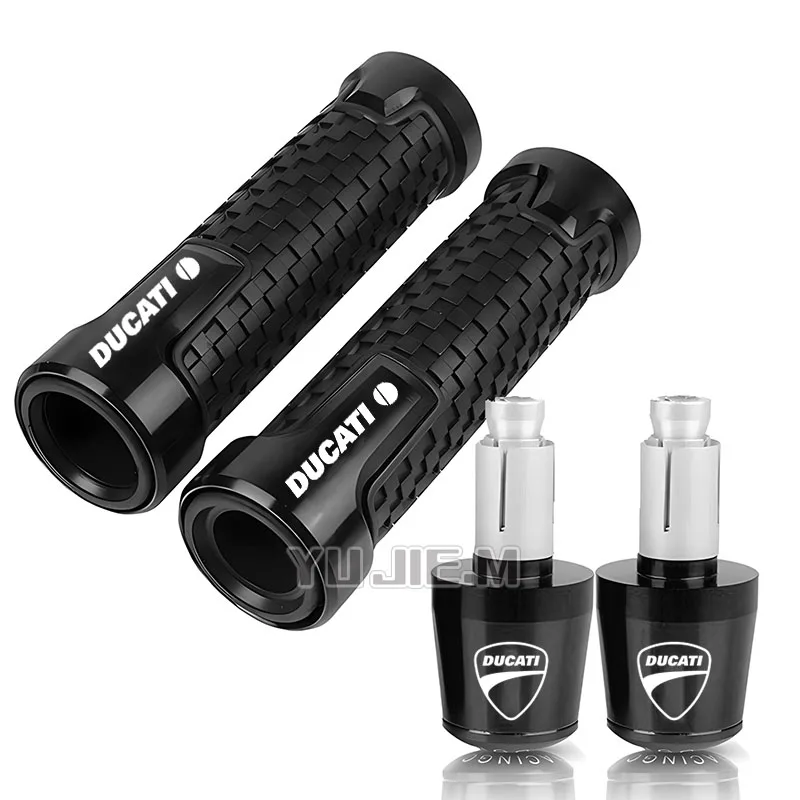 For Ducati Monster 696 795 796 797 821 937 S2R 800 Motorcycle Accessories Aluminium CNC Hand Grips Handle Bar End Cap