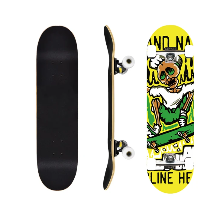 Professional Grade Complete 7 Story Maple 32Inch Double Wishbone Skateboard for Outdoor Sports