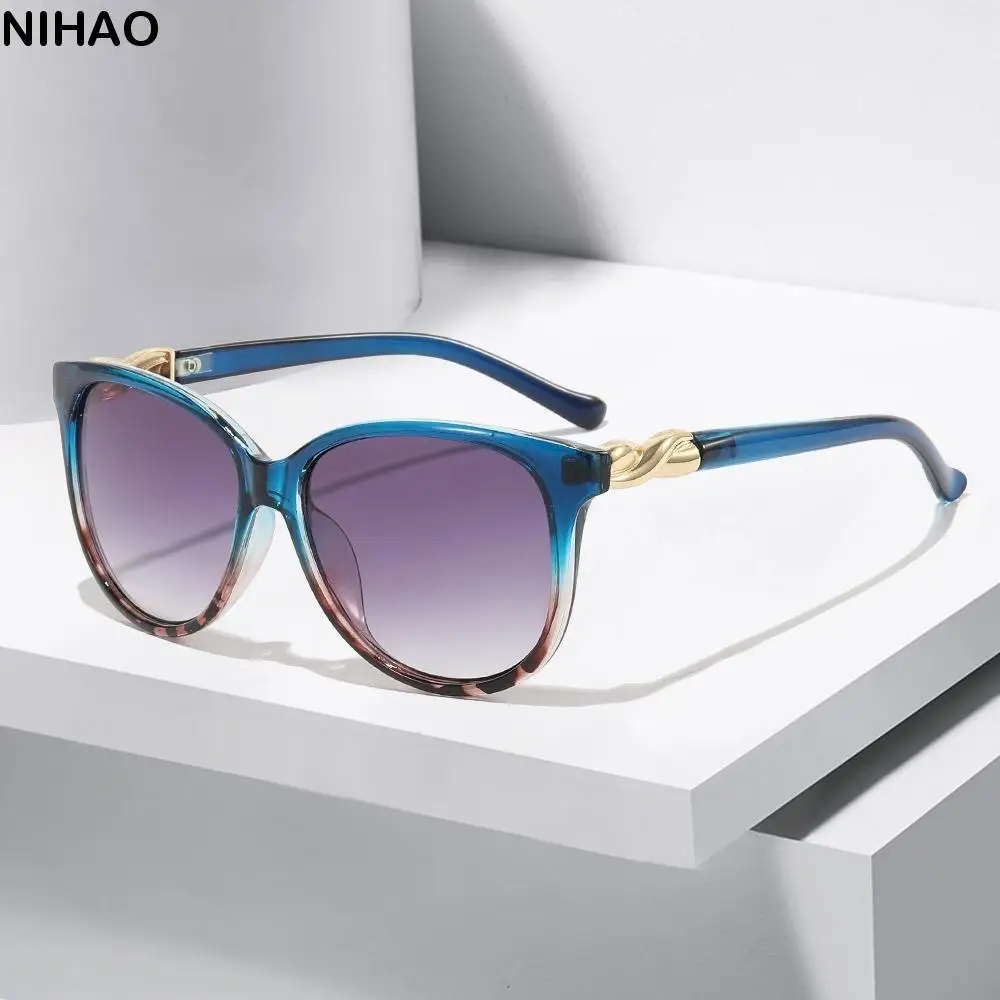 

Vintage Round Women Sunglasses Korean Style Anti-UV Sun Glasses Oversized Gradient Lenses Shades Eyeglasses Streetwear