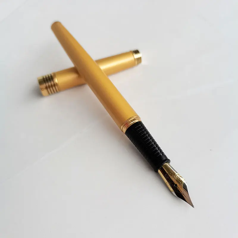 Vintage HERO 399  Fountain Pen F Nib  Metal Sharp Writing Calligraphy Stationery