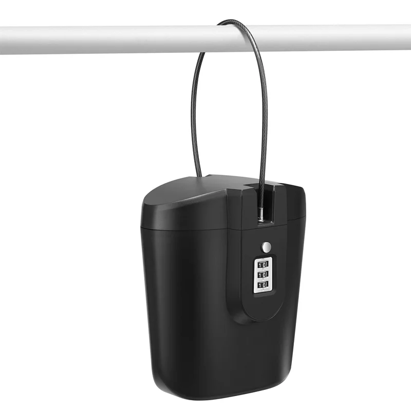 Creative 2L Portable Safe Case Bucket 3-digit Combination Lock with Rope Outdoor Camp Hiking Sports Hidden Security Storage Box