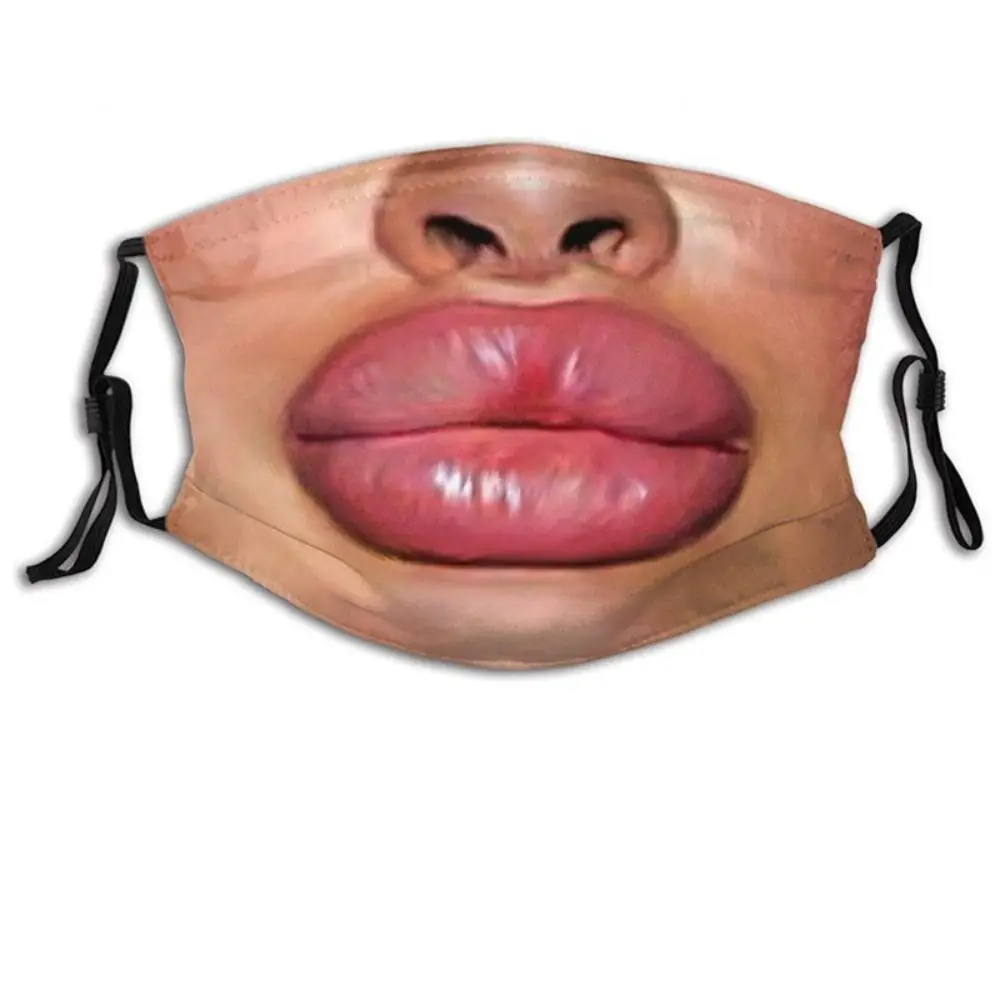 

Facial Expression 3D Three-dimensional Mask Personality Breathable Funny Printed Mask Cotton Printed Party Cosplay Mask Cycling