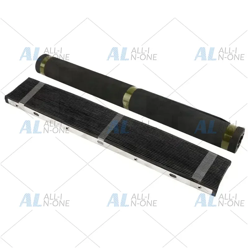 2PCS Bridgeport Milling Machine Accordion Type Way Rubber Cover Set Front +Back CNC Milling Machine Lathe Machine Rubber Pad