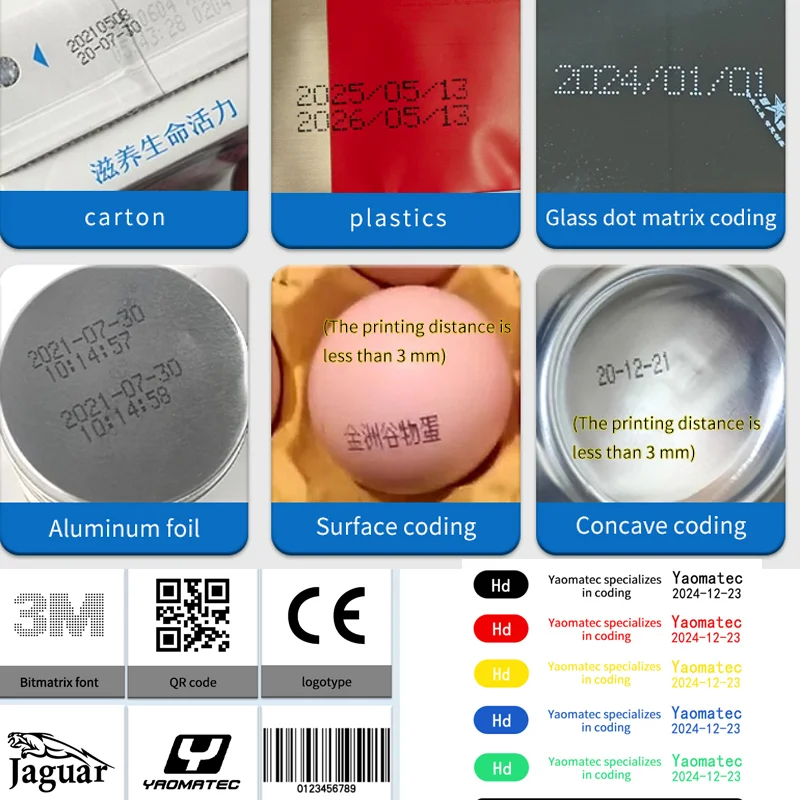 25 Language 12.7 mm Mini Por Printer QR Bar Batch Code Date Logo Expiry Label Por Handheld Jet Thermal Inkjet Printer