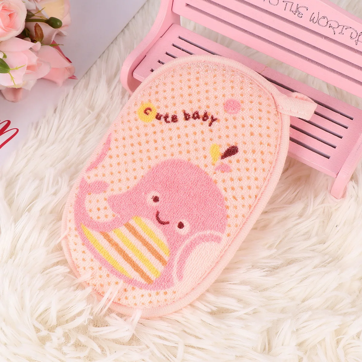 

3Pcs Baby Shower Sponge Brush Gentle Exfoliating Bath Sponge for Sensitive Skin Smooth Long-Lasting Kids Showering Essential