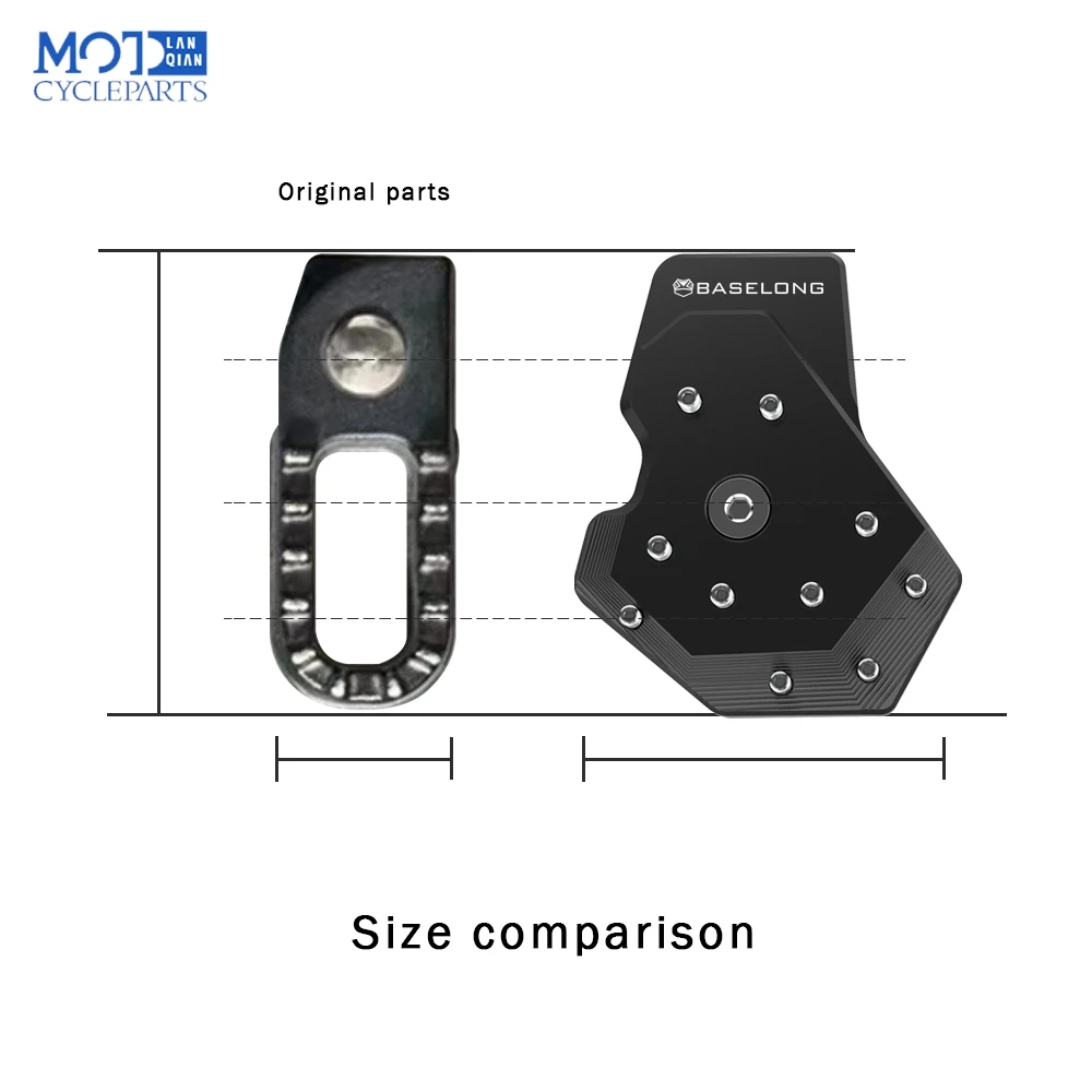 450MT Motorcycle Accessories Rear Foot Brake Pedal Enlarge Extension Extender FOR CFMOTO CF MOTO 450 MT 450 MT450 2024 2025 2026