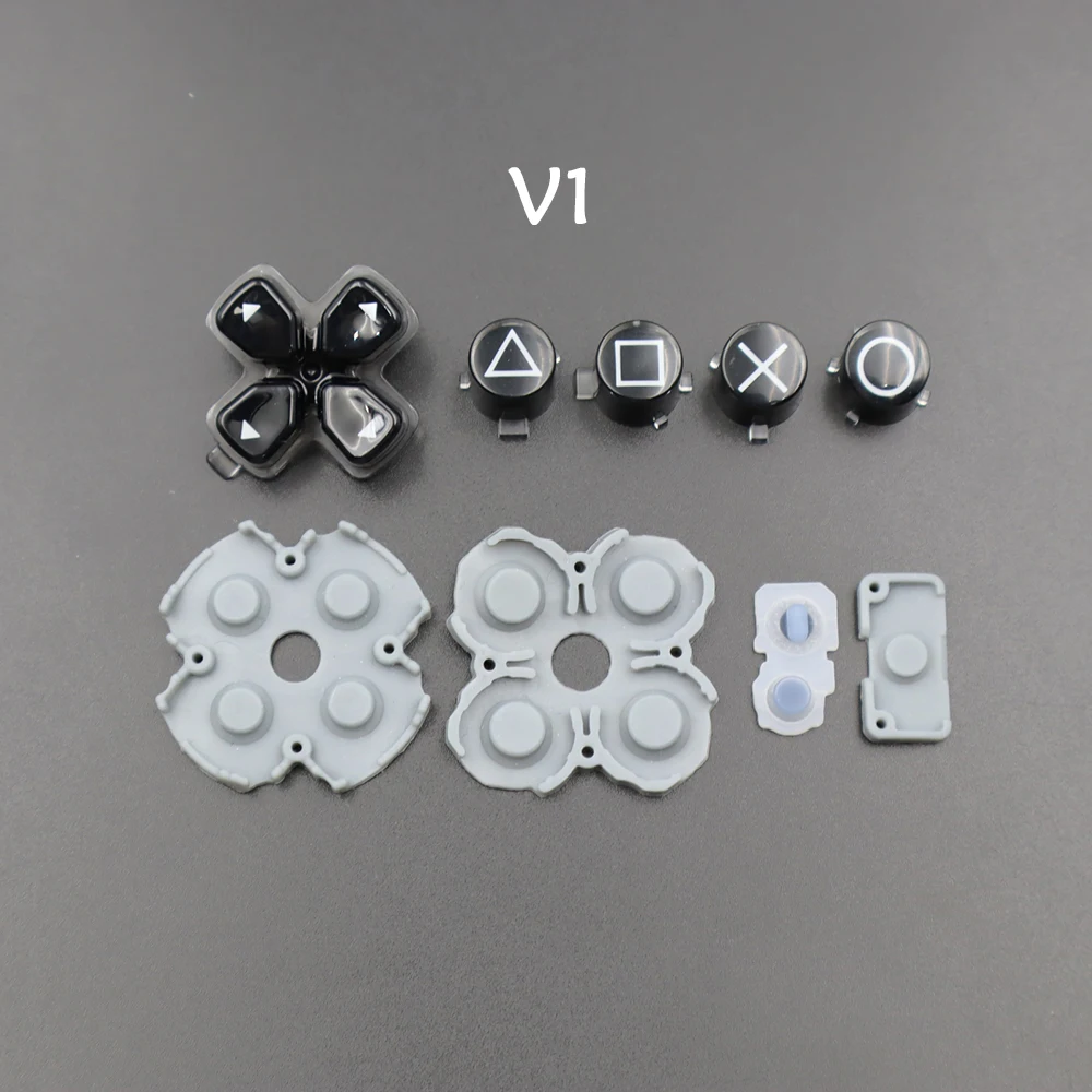 1 مجموعة ل PS5 V1 V2 V3 L1 R1 L2 R2 الزناد أزرار + منصات مطاطية موصل غمبد إصلاح جزء زر ومفتاح الزناد #5