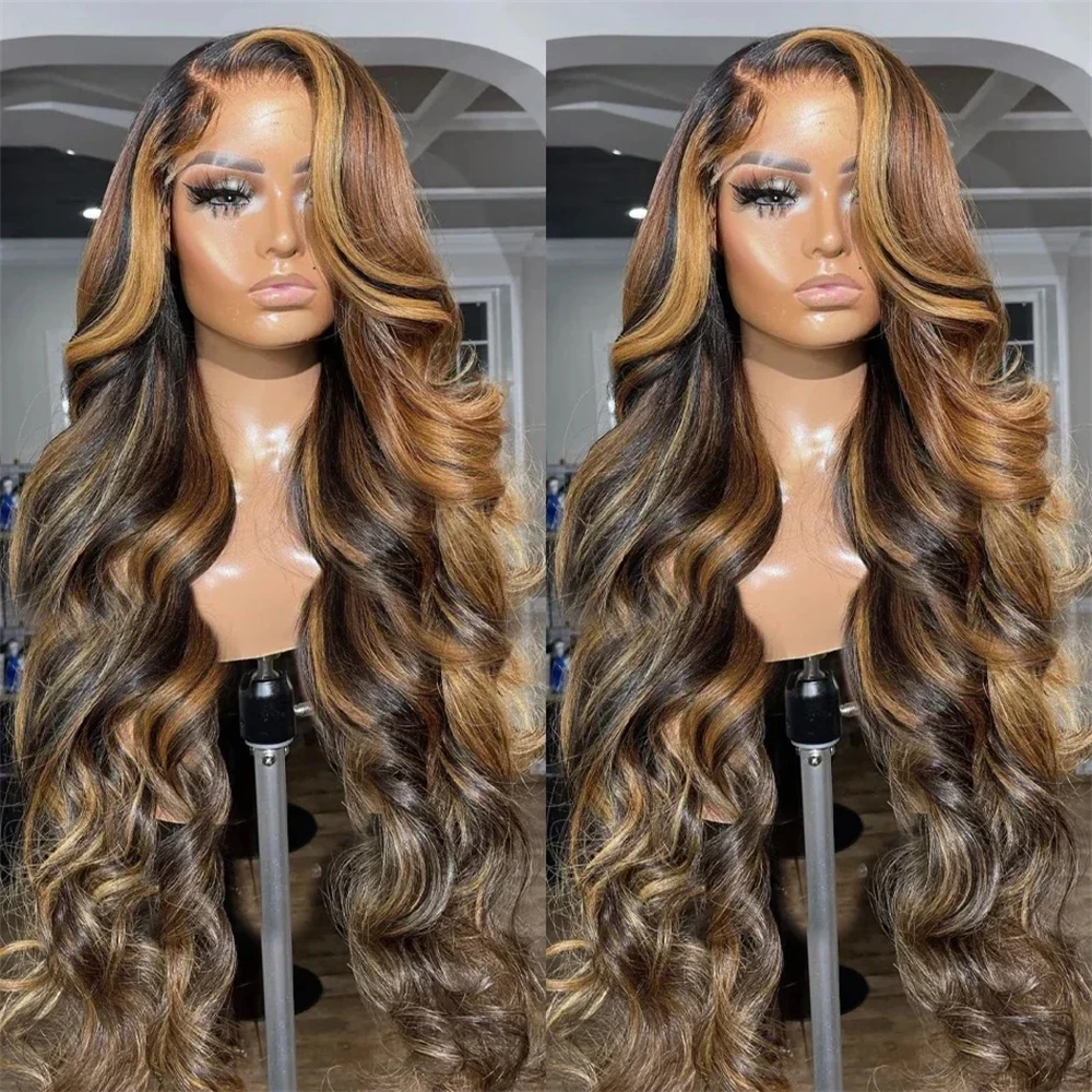 

Lace Frontal Wig 4/27 Highlight Wig Body Wave 13X4 Lace Front Wigs For Women Ombre Color Human Hair Loose Wave Virgin Brazilian