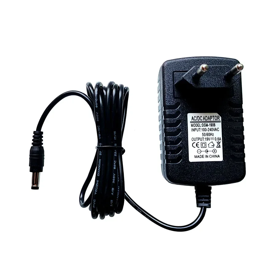 2m 19V 0.6A 600mA Power Supply Adapter Vacuum Cleaner Charger for iLife X5 V5s V3 V5 Pro A4s A4 V50 A6 V55 V5s Pro Robot Vacuums