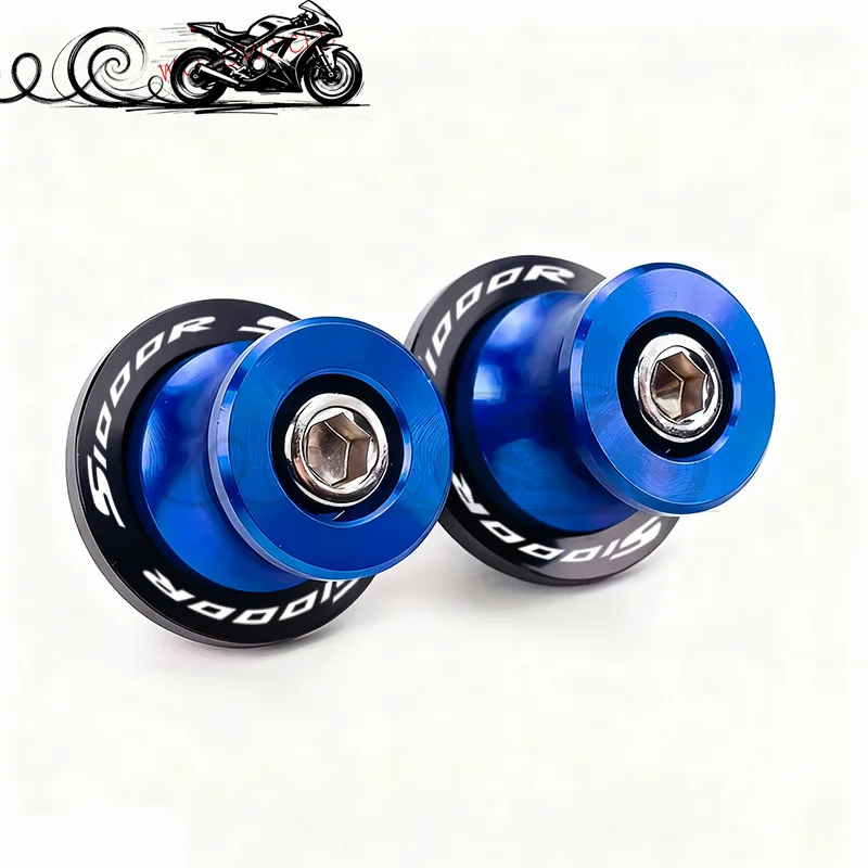 ل B @ & MW S1000R S1000RR S1000 R RR 2009-2024 2025 S1000XR 2014-2020 دراجة نارية الملحقات M8 Swingarm بكرة المنزلق حامل المسمار #6