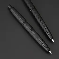 New Moonman A1 AK1 Metal Press fountain pen Fish scale pattern design EF 0.4MM Nib writing ink pens school office supplies pens