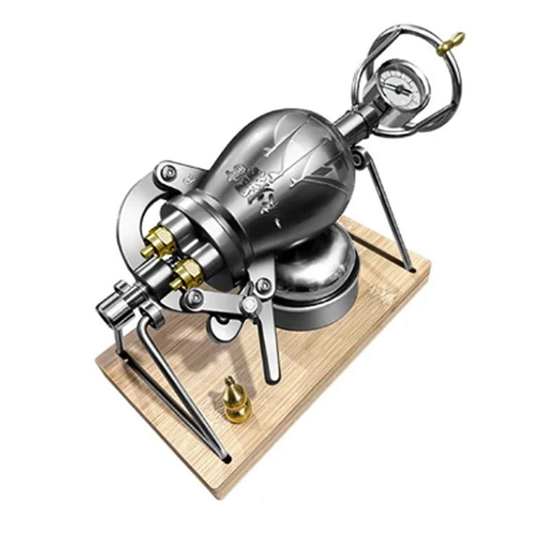 

304 Stainless Steel Automatic Mini Popcorn Machine Home Small Popcorn Pots Old Fashioned Hand Cranked Popcorn Maker