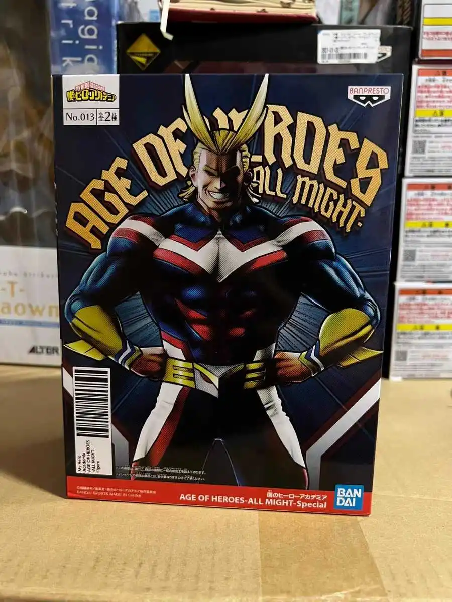 

In Stock Original Bandai Banpresto My Hero Academia All Might Anime Characters Model Toy Birthday Present Garage