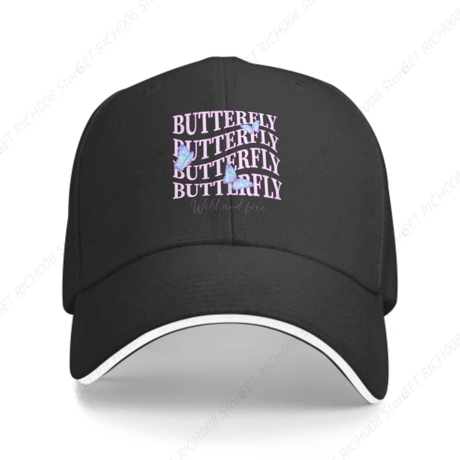 

Discover The Butterfly Baseball Caps Women Men Snapback Cap Female Male Visors Sun Hat Unisex Adjustable Cotton Trucker Hats