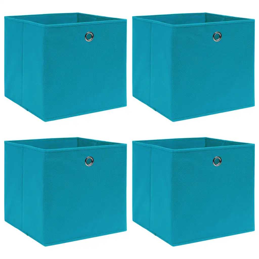 4 pcs Azure Blue 32x32x32 cm Clothes Clothes Clothes Foldable Multi-Compartment Home Cupboard Organizer