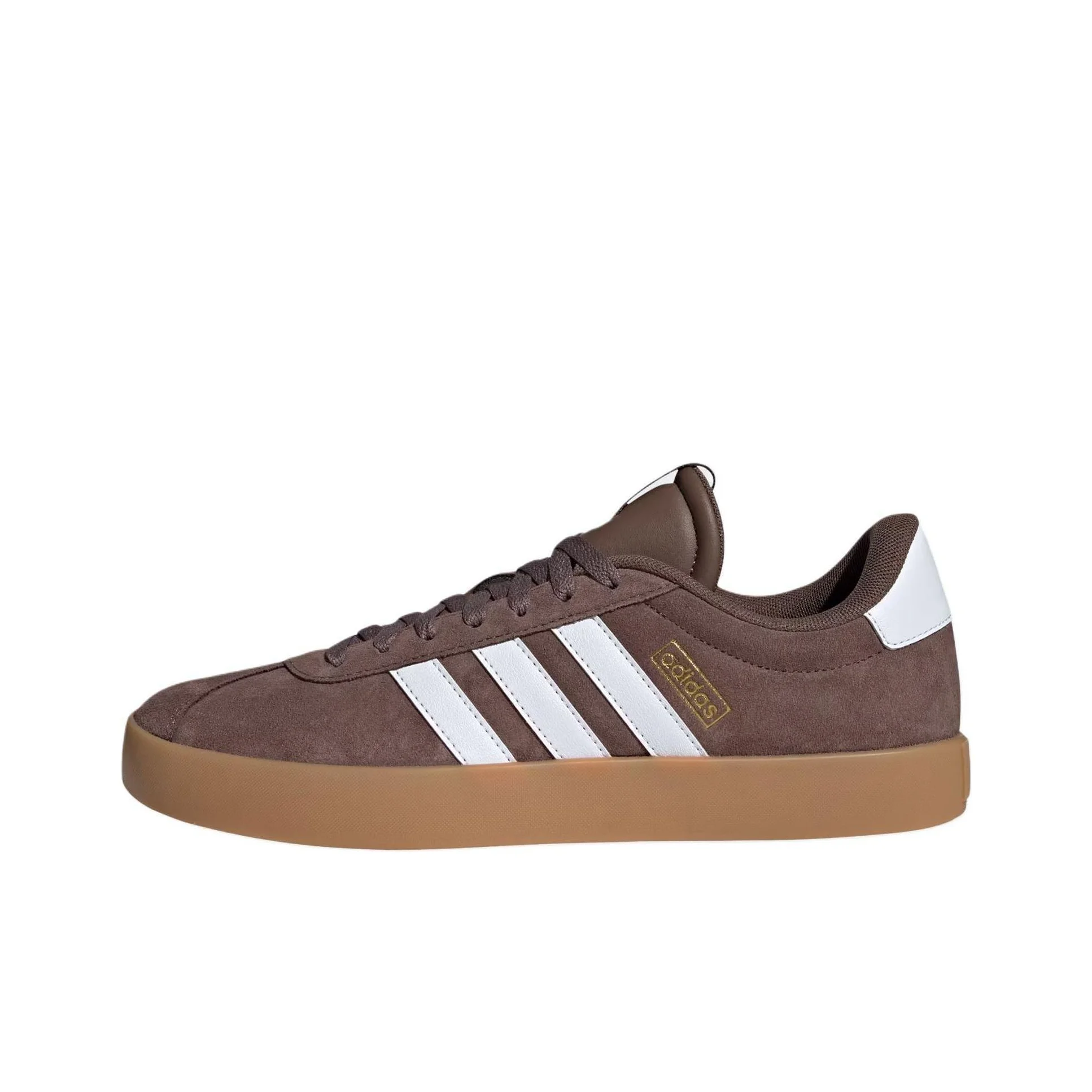 Adidas VL COURT 3.0 Comfortable Low top Skateboard Shoes Unisex Brown White JP7536
