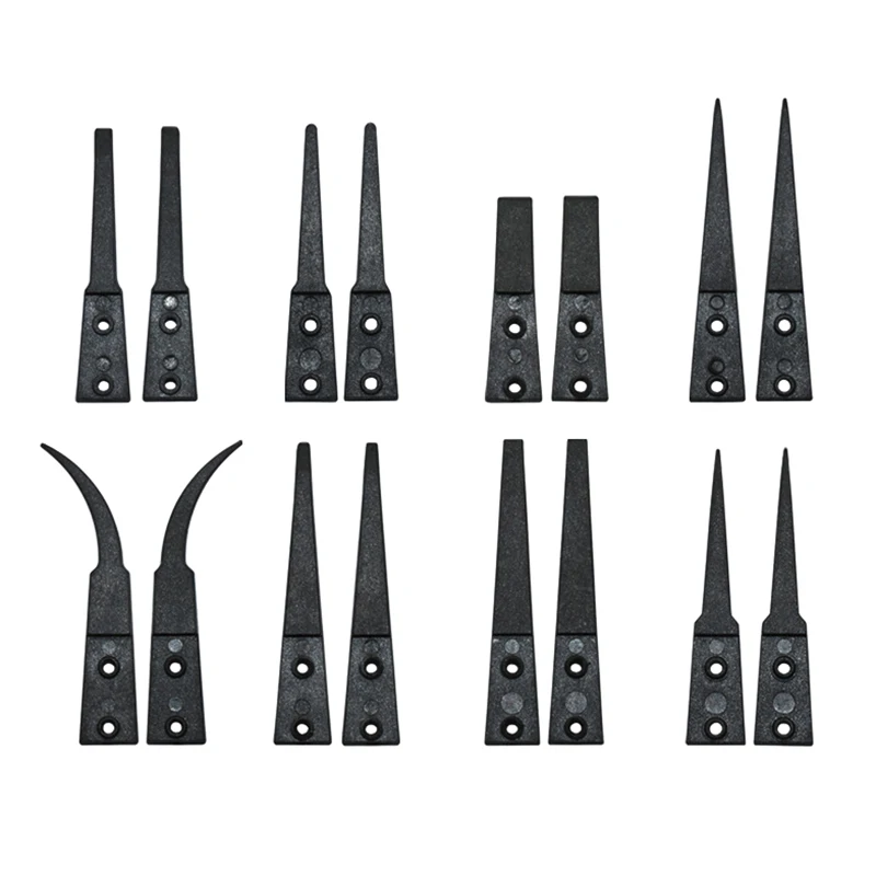 B*1Set Precision Anti Static ESD Tweezers Replaceable Tips Conductive Plastic Head Tweezers For Electronic Soldering