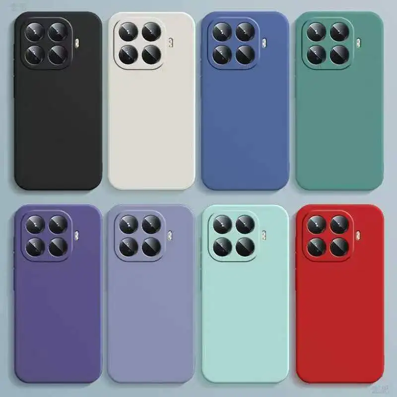 Für Xiaomi 17T Flüssig-Silikon Handyhülle für Xiaomi Mi17T Pro Weiche Schwarze Abdeckung Mi 17T 17 T Pro 17TPro Xiaomi17T Stoßfeste Hülle