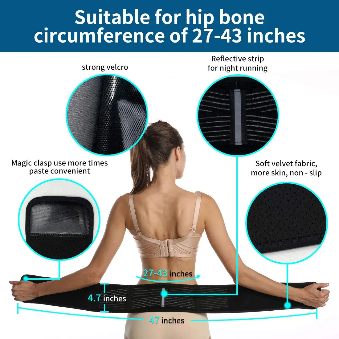 Sacroiliac Hip Belt, Breathable Lumbar Support For Men And Women, Lower Back Support, Hip Braces