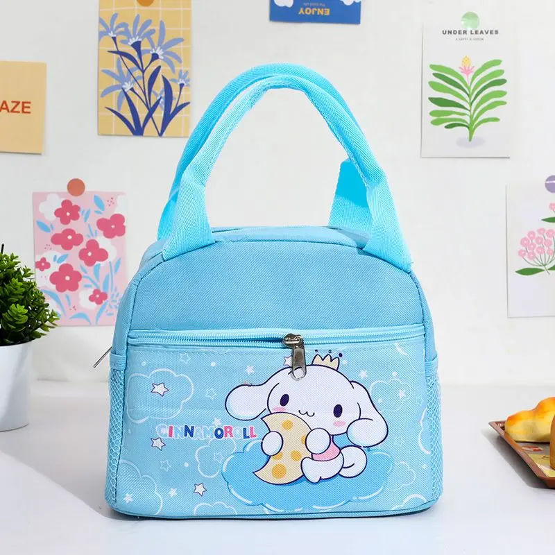 Sanrio Lunch Box Torba izolacyjna Cartoon Śliczna wodoodporna zagęszczona wielofunkcyjna torebka Bento o dużej pojemności hurtowo