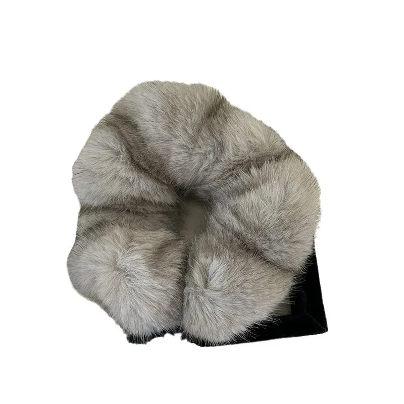 Autunno inverno peluche grandi Scrunchies fascia elastica per capelli nuova moda coreana soffice fascia copricapo accessori femminili