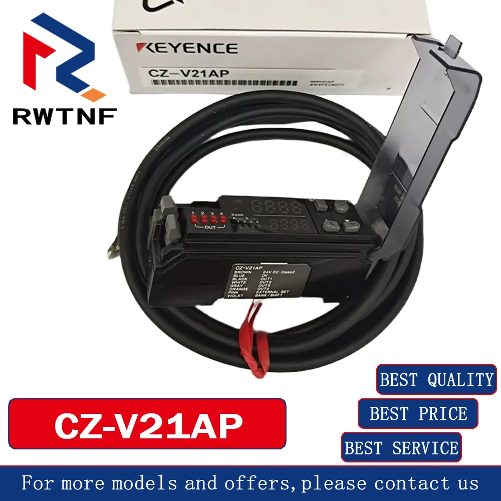 Brand New CZ-V21AP genuine KEYENCE digital display fiber optic color label sensor PNP output