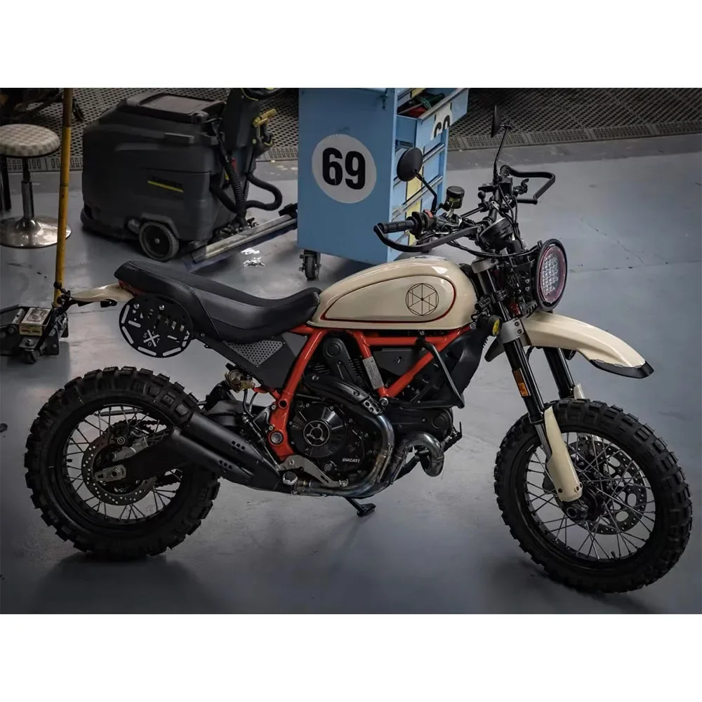 New Fit Ducati Scrambler 800 Frame Side Pockets Travel Placement Shelf For Ducati Scrambler 800 Scrambler800 Ducati800