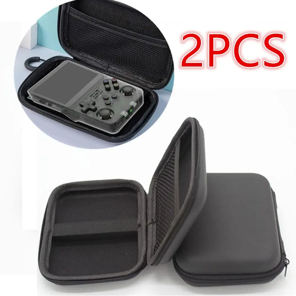 

2PCS For R36S/R35S Game Console Storage Bag EVA Hard Portable Protective Case Scratch-resistant Anti-fall Protector Game