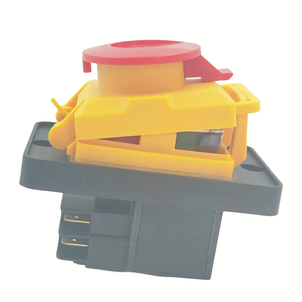 KJD12 250V 4-Pin Start/Stop No Volt Release Push Button Switch NVR for Woodshop & Metalwork Machines