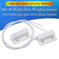 20 Pair MC-38 Wired Door Window Sensor MC38 Magnetic Switch normally Closed NC for our Home gsm pstn Wire Alarm System