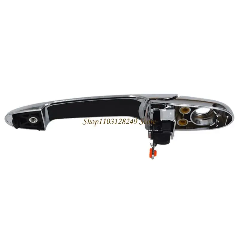 N5KD 15773795FL Silver Tone Exterior Pull Handle with Lock Opening, Single Front Door Part for Car Repair Service and Access Use