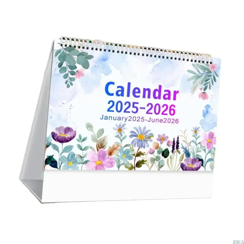 R9UA 2025-2026 تقويم الطاولة من يناير 2025 إلى يونيو 2026 التقويم المكتبي