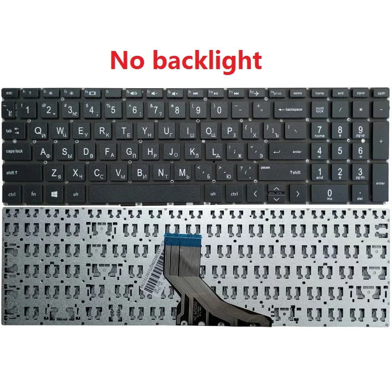 Imagem -04 - Russo Teclado Portátil para hp Pavilion 15-cn 15-cr 15-cw 15-dr 15-ec 15-cx 15-dk 15-dq 15t-dq 15t-da 17-by 17-ca Tpn-q208