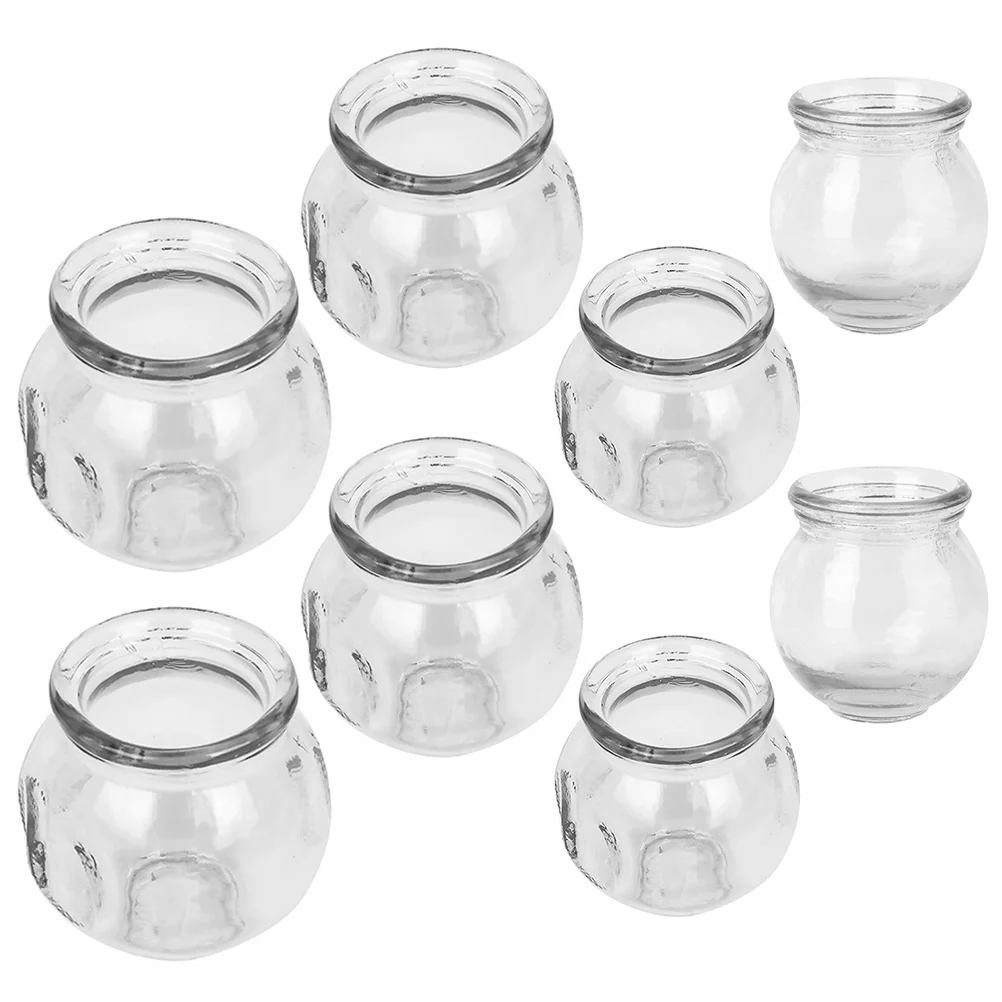 

8Pcs Cupping Set Small Glass Cups Vacuum Therapy Tool Body Massage Chinese Cupping Kit Suction Cups for Blood Circulation Detox
